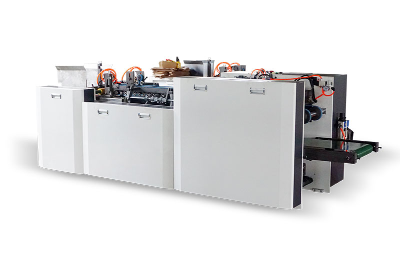 HBJ-D300全自動(dòng)西點(diǎn)紙盒成型機（上膠、折邊、成型一體機）